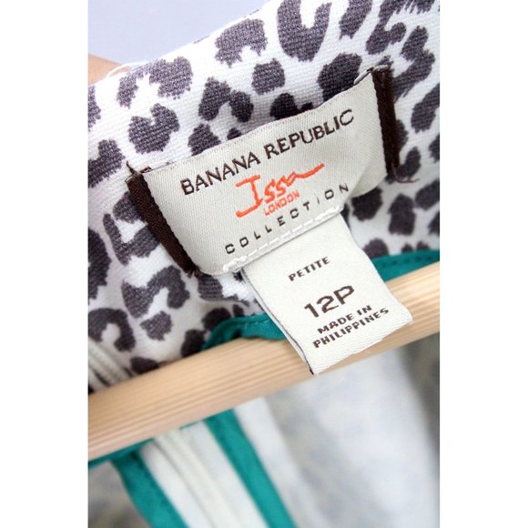 Banana Republic Issa London Dress Womens Leopard Pattern Sleeveless 12P - Picture 6 of 9